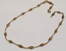 Antike 835er Silber Kette Silberkette Collier Silbercollier vergoldet -