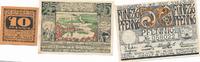 Schleswig Stadt Kriegsnotgeld 10 Pfennig, 25 u. 50 Pfennig -