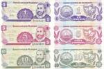 Nicaragua 1 5 10 Cordobas Centavos Geldschein Banknote 3 Stück Lot -