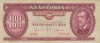Ungarn 100 Forint Geldschein Banknote Szaz Forint Magyar Nemzeti Bank -