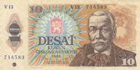 Tschechoslowakei 10 Korun Geldschein Banknote -