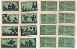 Bayern Jubiläumsausgabe 8 x 25 Pf.Notgeldscheine der Stadt Ansbach -