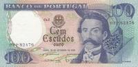 Portugal 100 Escudos Geldschein Banknote notas de portugal escudos -
