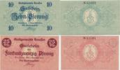 Creussen Notgeldscheine der Stadtgemeinde 10 u. 25 Pfennig -