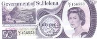 50 Pence St. Helena 1979 Geldschein Banknote Fifty Pence Sankt Helena unc