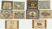  1921 Partenkirchen Notgeldscheine der Stadt 20 u. 50 Pfennig,1-2-3 Mark 