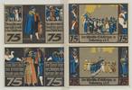 Rothenburg o.T. Notgeldscheine der Stadt 4 x 75 Pfennig -