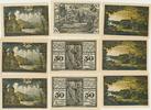 Tegernsee Notgeldscheine der Stadt 3 x 20-30-40 Pfennig ( 9 Stück ) -