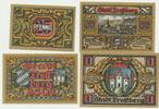 Trostberg Notgeldscheine der Stadt 25 Pf., 2 x 50 Pfennig, 1 Mark -
