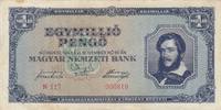 Ungarn 1 Million Pengö Geldschein Banknote Egymiliö Pengö 1000000 -