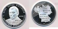 Deutschland Medaille Feinsilber Kurt Georg Kiesinger Die Kanzler der BRD 3. Deutscher Bundeskanzler -
