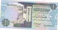 Libyen 1/2 Dinar Geldschein Banknote Libya Kaddafi الأوراق النقدية ليبيا القذافي -