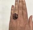 Silberring mit Rhodonit 925er Sterling Silber -