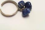 Offener antiker Silberring mit Lapislazuli 935er Silber -