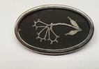 Brosche Nadel D: ca. 2,6 x 4,3 cm -