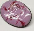 Alte Brosche Nadel L: ca 3 x 4,2 cm -