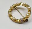Alte Brosche Nadel vergoldet L: ca. 2,9 cm -