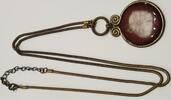 Langes Collier Kette Halskette Halsschmuck Anhänger L: 98 cm -