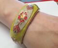 Edler Modeschmuck Armreif mit butem Muster Durchmesser ca. 6 cm -