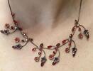 Edle Modeschmuck Collier Kette Halskette filigran L: ca. 40-46 cm -