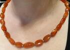 Collier Kette Halskette Halbedelstein Steinkette L 60 cm -