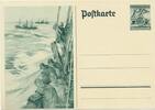 Sonderpostkarte WHW / Hochseefischer mit 6 Pfennig Marke um 1938 -