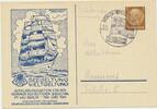 III.Reich Drucksache Seegeltung Weltgeltung mit SST und Briefmarke 3 Pf.H.B. -