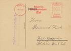 Postkarte postalisch gelaufen mit Stempel Kiel 1940 deutsche Reichspost -