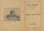 Deutschland Palästina Programm Heft für Palästina Orientfahrt 1928 Dampfer OCEANA -