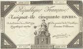 Frankreich 50 Livres Assignat Serie 2156 -