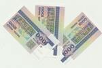 Belarus 1000 Rubel 3 Banknoten -