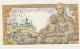 Frankreich 1000 Francs Banknote Geldschein Déesse Déméter Type Mille Francs Z.5013 Ceres Mercury -