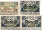 Schleswig Kriegsnotgeld der Stadt 3 x 50 Pfennig u. 1 x 25 Pf. um 1920 -
