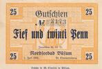 Deutschland Deutsches Reich 25 Pfennig Notgeldschein Notgeld Wattenläufer in Büsum Nordseebad Schleswig-Holstein -