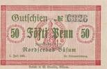 Deutschland Deutsches Reich 50 Pfennig Notgeldschein Notgeld Büsum Nordseebad Schleswig-Holstein -