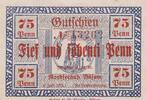Deutschland Deutsches Reich 75 Pfennig Notgeldschein Notgeld Büsum Nordseebad Schleswig-Holstein -