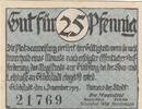 Deutschland Deutsches Reich 25 Pfennig Notgeldschein Notgeld Glückstadt Schleswig-Holstein -