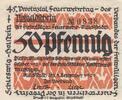 Deutschland Deutsches Reich 50 Pfennig Notgeldschein Notgeld Glückstadt Freiwillige Feuerwehr Schleswig-Holstein -
