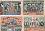 Deutschland Deutsches Reich 4x 25 Pfennig Notgeld Notgeldschein Neustadt Schleswig-Holstein 4 Scheine -