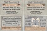 Deutschland Deutsches Reich 25 50 75 Pfennig 1 Mark Notgeld Notgeldschein Oldenburg Schleswig-Holstein 4 Scheine -