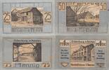 Deutschland Deutsches Reich 25 50 75 Pfennig 1 Mark Notgeld Notgeldschein Oldenburg Schleswig-Holstein 4 Scheine -