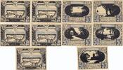 Deutschland Deutsches Reich 5x 50 Pfennig Notgeld Notgeldschein Plön Schleswig-Holstein 5 Scheine, Satz -