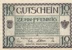 Deutschland Deutsches Reich 10 Pfennig Notgeld Notgeldschein Rendsburg Schleswig-Holstein -