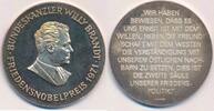 Deutschland Medaille Silbermedaille 999er Silber Kanzler der BRD Willy Brandt Bundeskanzler Feinsilber Friedensnobelpreis -