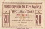 Deutschland Deutsches Reich 20 Mark Notgeld Notgeldschein Segeberg Schleswig-Holstein -