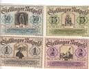 Deutschland Deutsches Reich 50 75 Pfennig 1 2 Mark Satz Notgeld Notgeldschein Stellingen Schleswig-Holstein 4 Scheine -