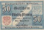 Deutschland Deutsches Reich 50 Pfennig Notgeld Notgeldschein Uetersen Schleswig-Holstein -