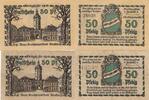 Deutschland Deutsches Reich 2x 50 Pfennig Notgeld Notgeldschein Ansbach Bayern , 2 Scheine -