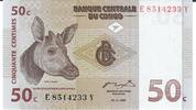 Kongo 50C Cinquante Centimes Banknote Geldschein -
