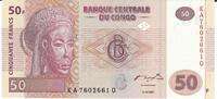 Kongo 50 Cinquante Francs Banknote Geldschein -